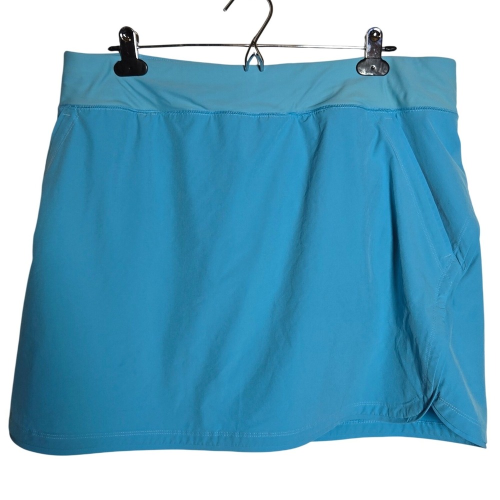 Lands End Blue Board Skort Swim Skirt 16 Active Beach Pool Sport Athletic Golf